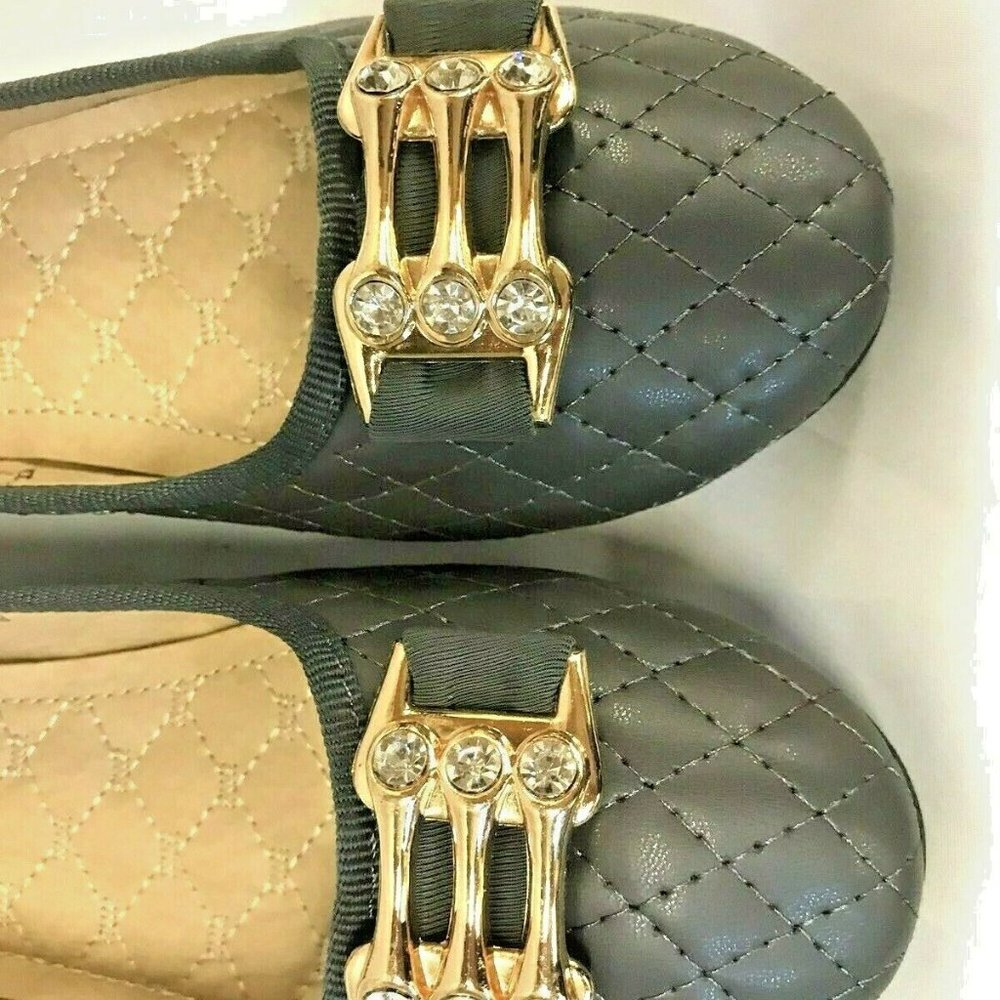 VICTORIA K Womens Quilted Ballet Flats Shoes 8 - Picture 3 of 6